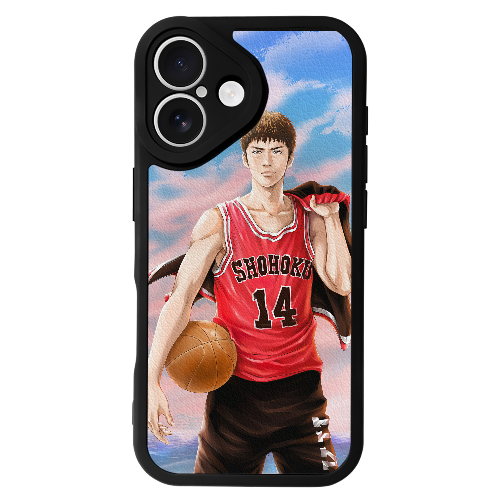 （画像用） SLAM DUNK／スラムダンク 【iPhone 16シリーズ対応】シリコンスマホケース（レザー調） 材質：シリコン